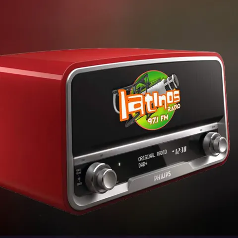 Logo Latinos Radio 97.1 FM